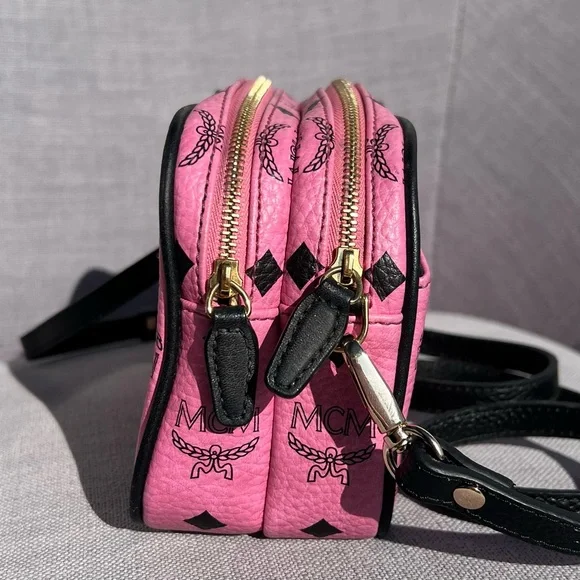 MCM Visetos Pink Crossbody Bag - Picture 4 of 14